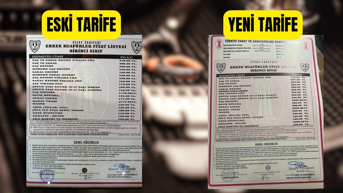 Kayseri’de Berber Fiyatlarına Zam Geldi! (3)