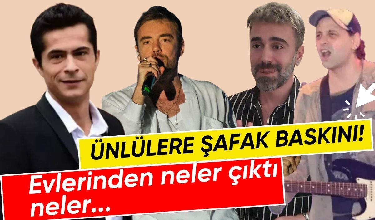Ünlülere şafak operasyonu! Murat Dalkılıç, Kaan Tangöze, Kemal Doğulu ve İsmail Hacıoğlu gözaltına alındı