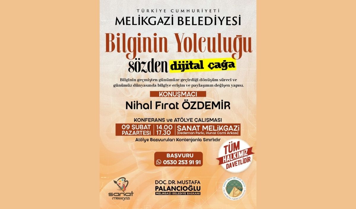 Melikgazi’de ‘Bilginin Yolculuğu’ Konferansı Düzenlenecek (2)