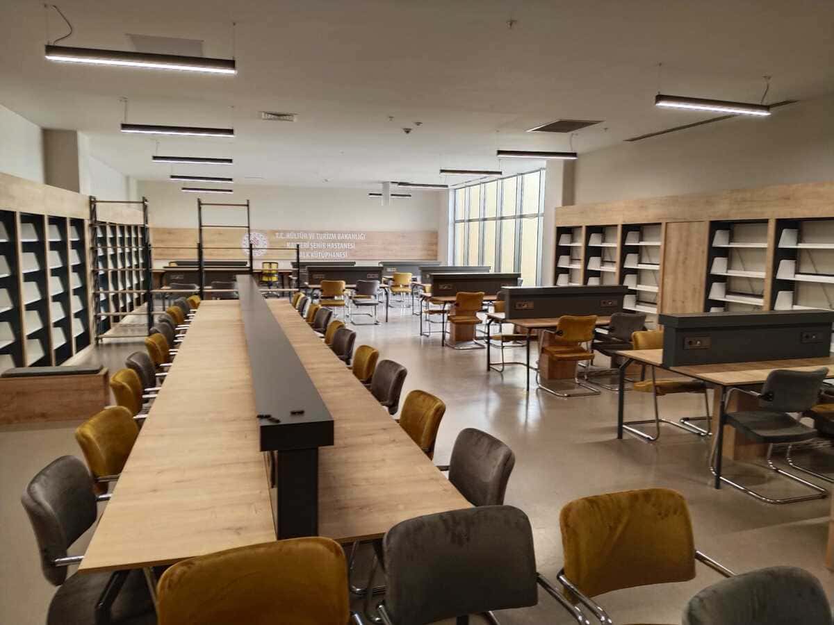 kayseri şehir hastanesi kütüphane