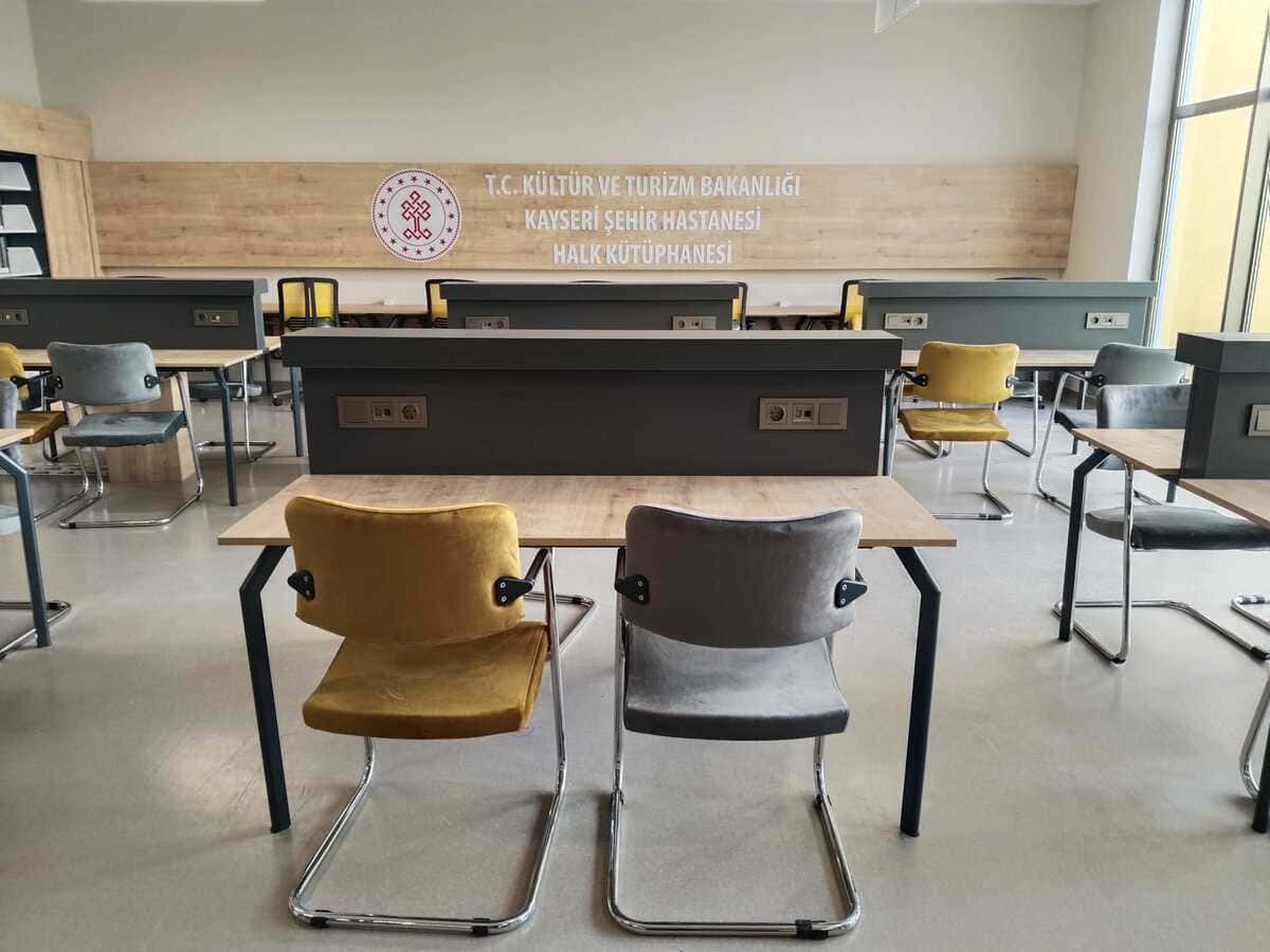 kayseri şehir hastanesi kütüphane