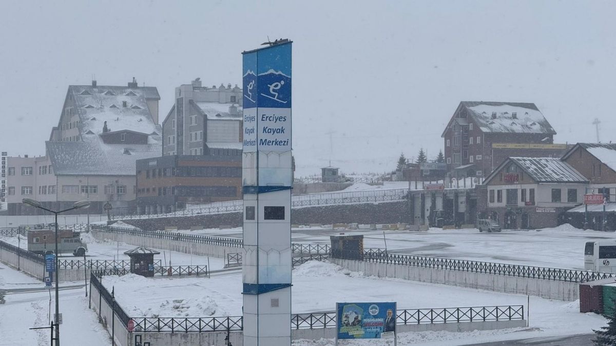Erciyes’e Kar Yaramadı Adeta Kıyameti Yaşıyor! (3)